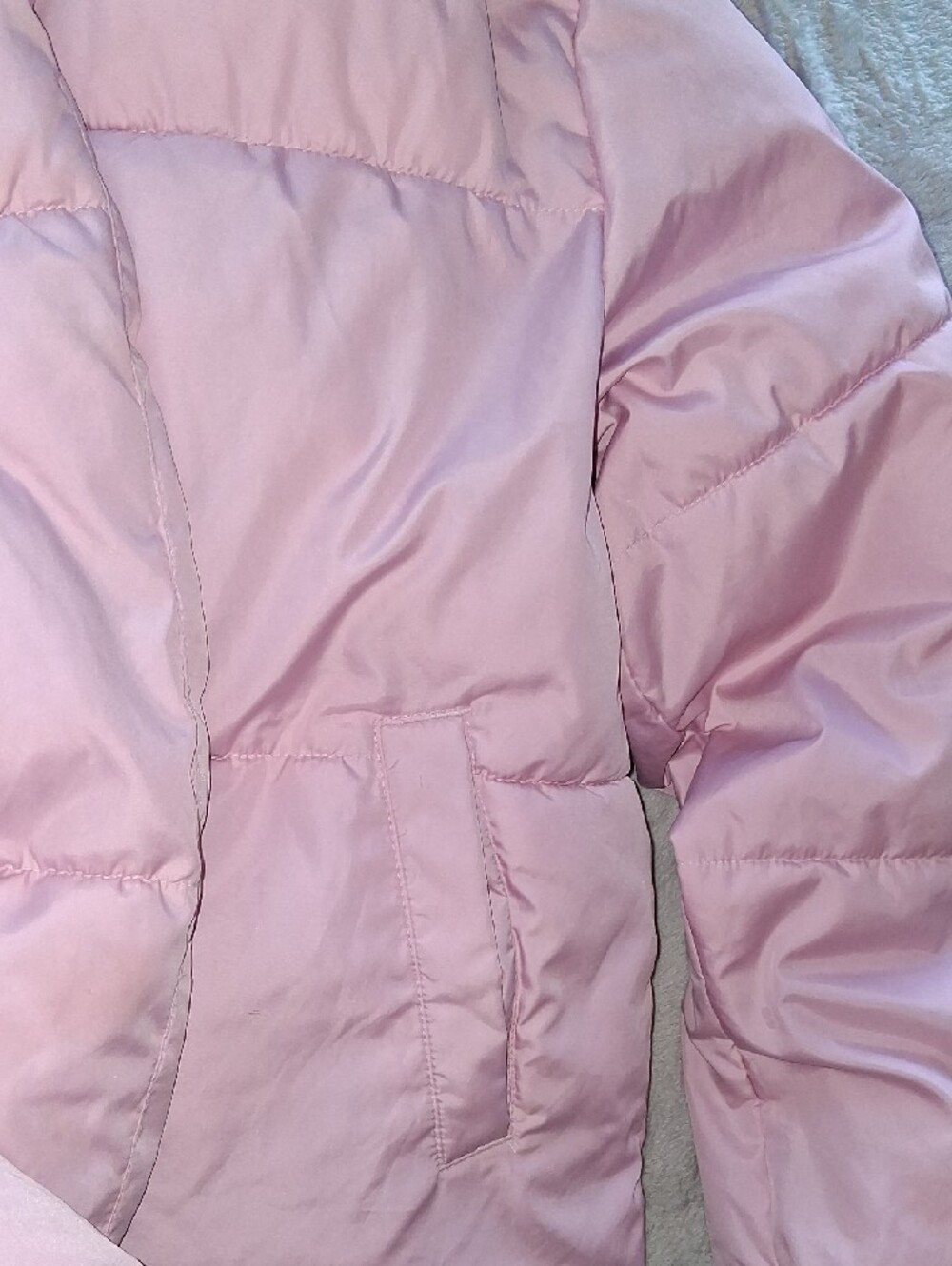 Old Navy Pink Quilted Puffer Coat - Picture 7 of 7